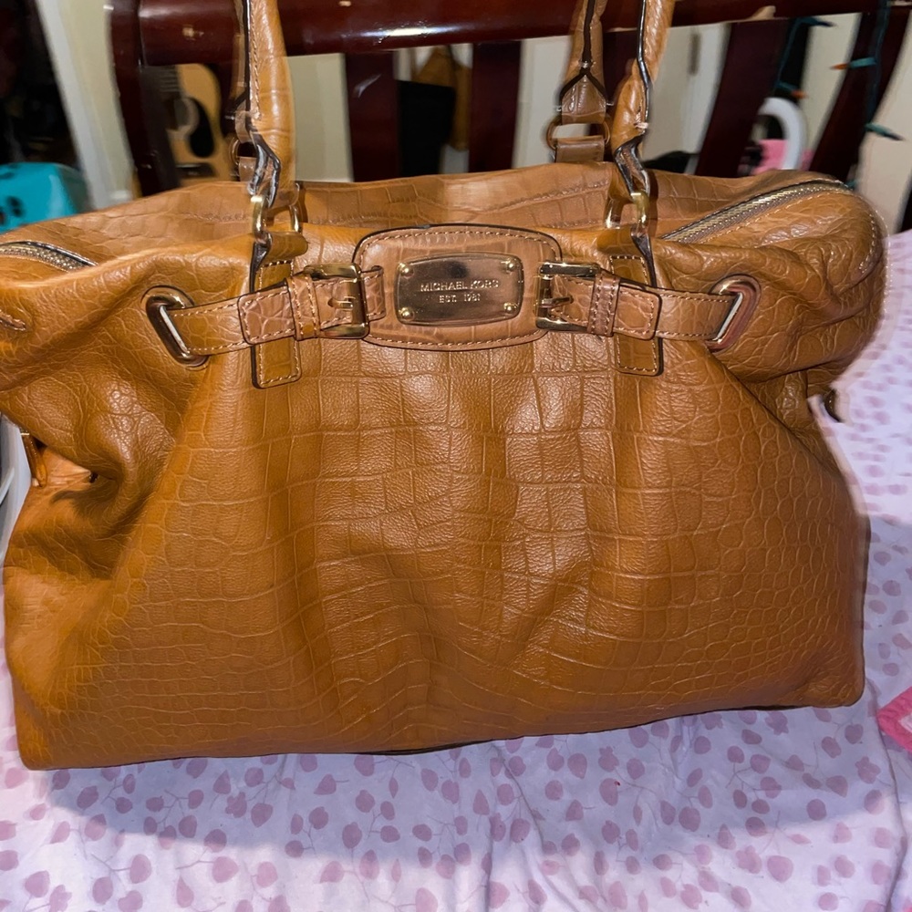 Hamilton brown leather MK tote